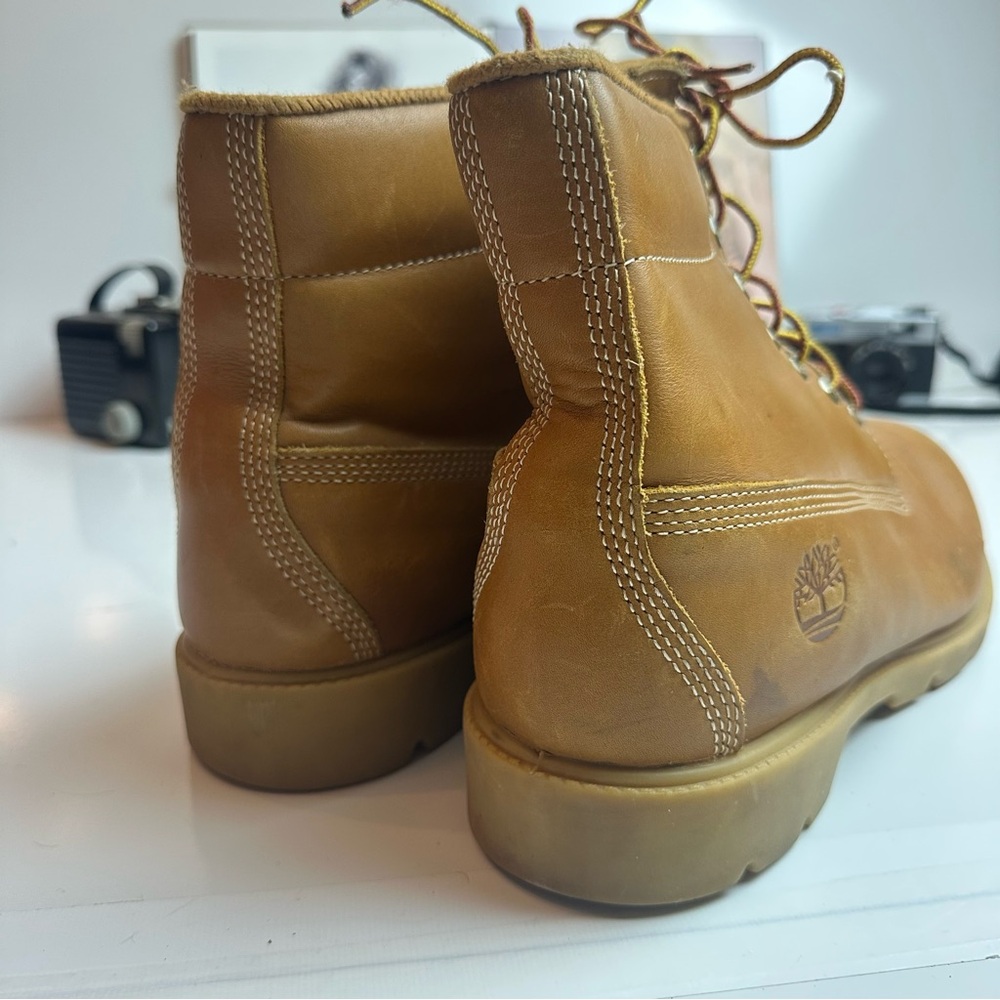 Timberland Wheat Leather Boots | Y2K Heritage Workwear Dadcore 11M - Picture 8 of 12